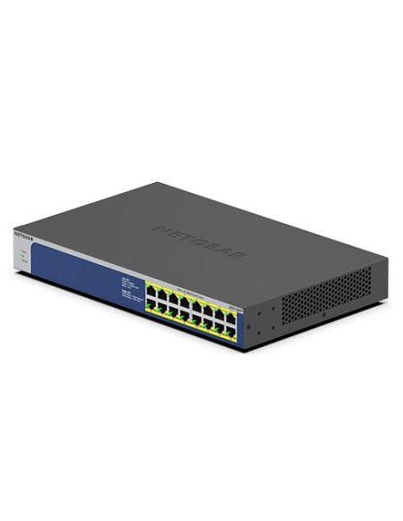 Netgear Gs516Pp Nie Zarządzany Gigabit Ethernet (10/100/1000) Obsługa Poe Niebieski, Szary