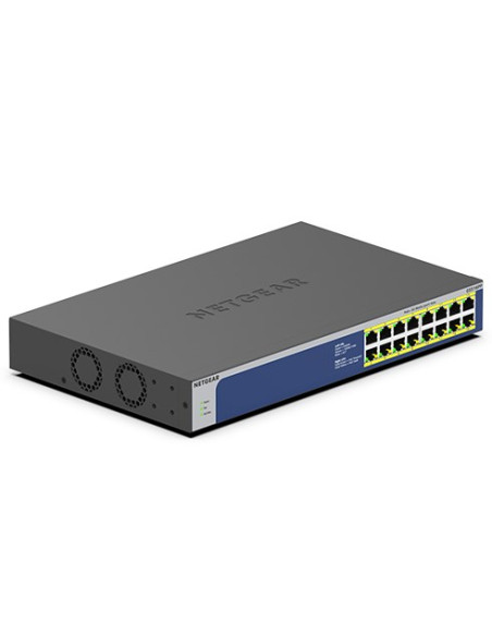 Netgear Gs516Pp Nie Zarządzany Gigabit Ethernet (10/100/1000) Obsługa Poe Niebieski, Szary