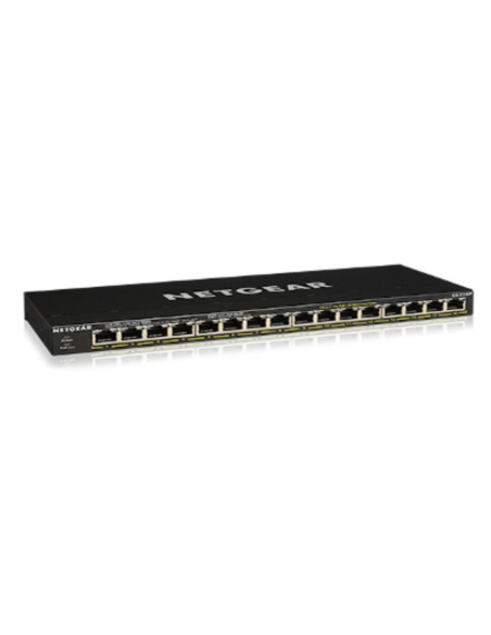 Switch Netgear Gs316P-100Eus 16P Poe 115W* (Poe+: 16P) Unmanaged Gigabit