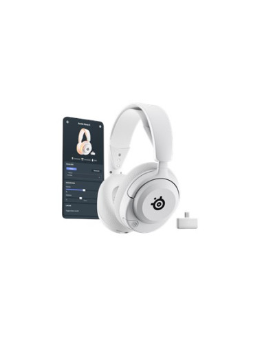 Steelseries Arctis Nova 5P Wireless Zestaw Słuchawkowy Bezprzewodowy Opaska Na Głowę Gaming Usb Type-C Bluetooth Biały
