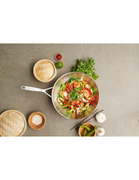 Wok Stalowy Demeyere Industry 5 - 30 Cm