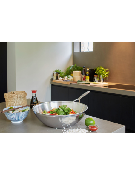 Wok Stalowy Demeyere Industry 5 - 30 Cm