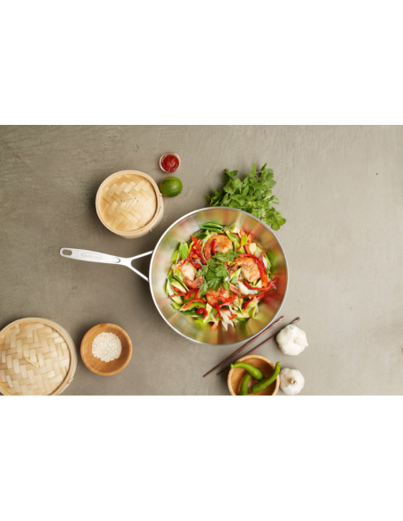 Wok Stalowy Demeyere Industry 5 - 30 Cm