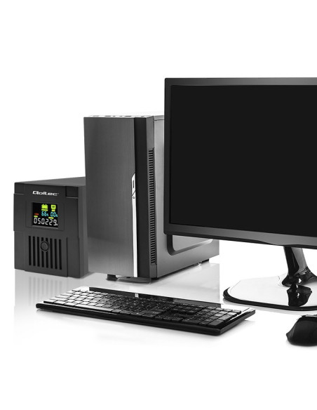 Qoltec Zasilacz Awaryjny Ups Line Interactive | Monolith | 1500Va | 900W | Lcd | Usb