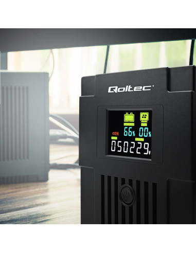 Qoltec Zasilacz Awaryjny Ups Line Interactive | Monolith | 1500Va | 900W | Lcd | Usb