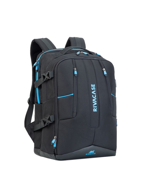 Rivacase 7860 Torba Na Notebooka 43,9 Cm (17.3") Plecak Czarny, Niebieski