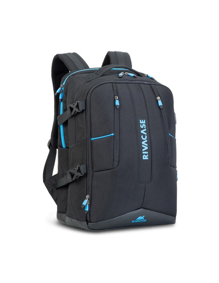 Rivacase 7860 Torba Na Notebooka 43,9 Cm (17.3") Plecak Czarny, Niebieski