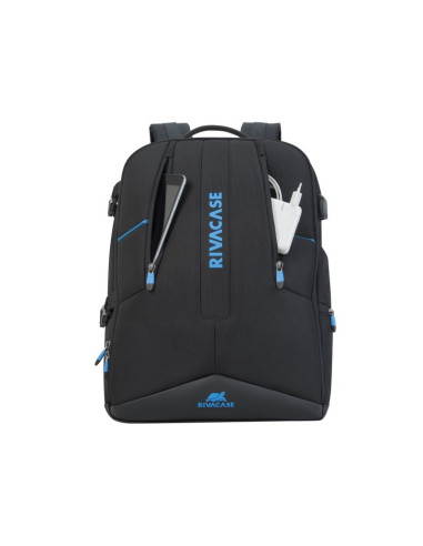 Rivacase 7860 Torba Na Notebooka 43,9 Cm (17.3") Plecak Czarny, Niebieski