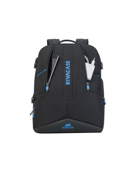 Rivacase 7860 Torba Na Notebooka 43,9 Cm (17.3") Plecak Czarny, Niebieski