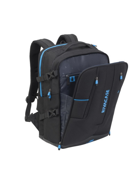 Rivacase 7860 Torba Na Notebooka 43,9 Cm (17.3") Plecak Czarny, Niebieski