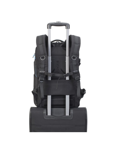Rivacase 7860 Torba Na Notebooka 43,9 Cm (17.3") Plecak Czarny, Niebieski