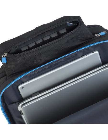 Rivacase 7860 Torba Na Notebooka 43,9 Cm (17.3") Plecak Czarny, Niebieski