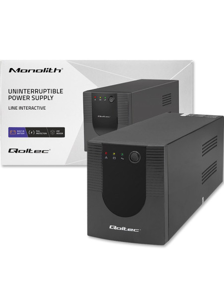 Qoltec Zasilacz Awaryjny Ups Line Interactive Monolith | 1200Va | 720W