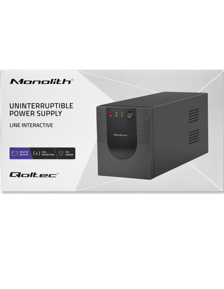 Qoltec Zasilacz Awaryjny Ups Line Interactive Monolith | 1200Va | 720W