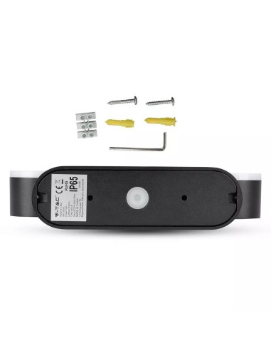 Kinkiet Ścienny V-Tac Vt-814 Obrotowy 12W Led Ip65 3000K 1100Lm (Sku 8293) Czarny
