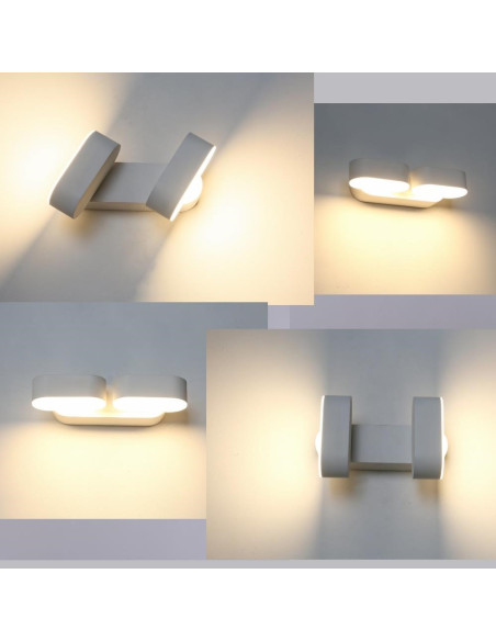 Kinkiet Ścienny V-Tac Vt-814 Obrotowy 12W Led Ip65 3000K 1100Lm (Sku 8293) Czarny