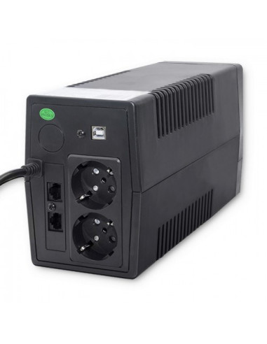 Qoltec Zasilacz Awaryjny Ups 650Va | 360W | Lcd | Usb | Rj45