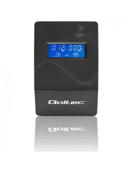 Qoltec Zasilacz Awaryjny Ups 650Va | 360W | Lcd | Usb | Rj45