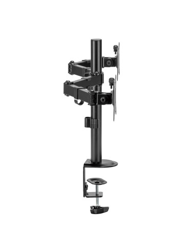 Uchwyt Biurkowy Na 2 Monitory Maclean, Vesa 75X75 Oraz 100X100, 17-32", 2X 9Kg, Mc-754N