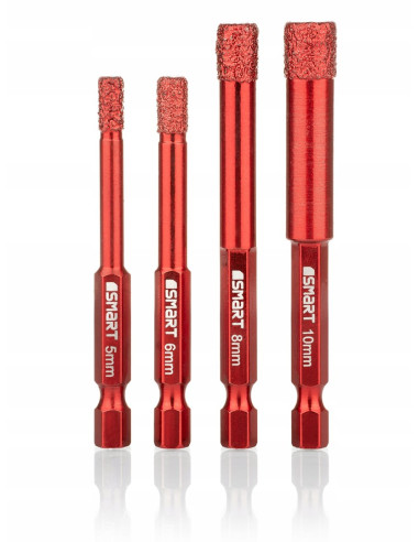 Kpl. Otwornic Diam. Do Gresu 5-10Mm Hex 4Szt.