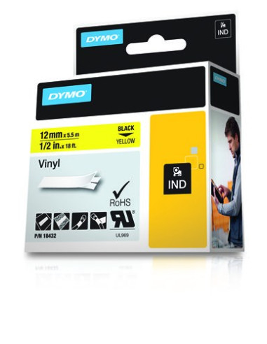 Dymo 12Mm Rhino Coloured Vinyl Taśmy Do Etykietowania D1