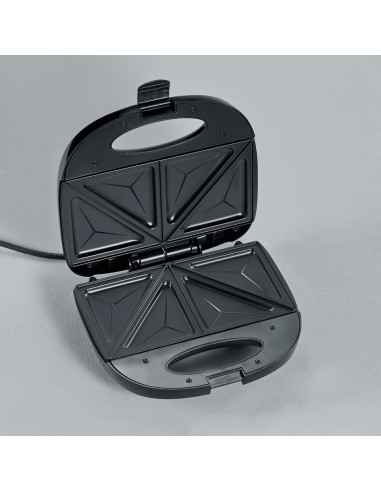 Severin Sandwich-Toster, Stal, Płyty Z Powłoką Antyadhezyjną, Łatwe Czyszczenie, Gumowe Nóżki, Moc 600W Sa2969