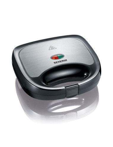 Severin Sandwich-Toster, Stal, Płyty Z Powłoką Antyadhezyjną, Łatwe Czyszczenie, Gumowe Nóżki, Moc 600W Sa2969