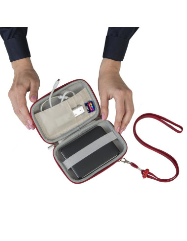 Rivacase 9101 (Pu) Etui Kieszeniowe Kopolimer Etylenu Z Octanem Winylu (Eva) Czerwony