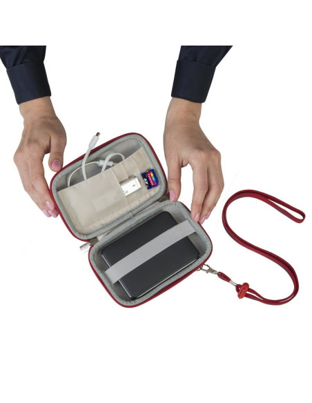 Rivacase 9101 (Pu) Etui Kieszeniowe Kopolimer Etylenu Z Octanem Winylu (Eva) Czerwony