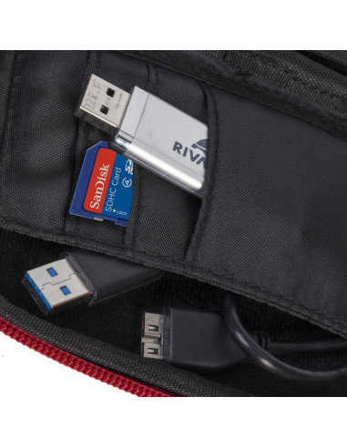 Rivacase 9101 (Pu) Etui Kieszeniowe Kopolimer Etylenu Z Octanem Winylu (Eva) Czerwony