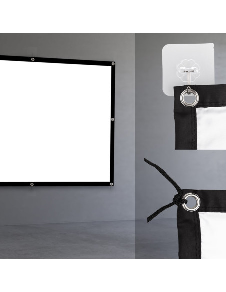 Maclean Ekran Projekcyjny 84", 175X131Cm, , Obramowanie 25Mm 4:3, Haczyki Do Naciągu Mc-166