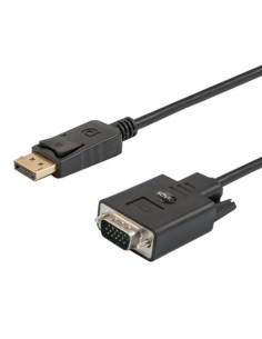 Kabel Savio Cl-92 (Displayport M - D-Sub (Vga) M  1,8M  Kolor Czarny)