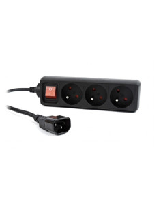 Listwa Zasilająca Energenie Eg-Psu3F-01 (3 X Typ E  10 A  0,6M  Kolor Czarny) 2