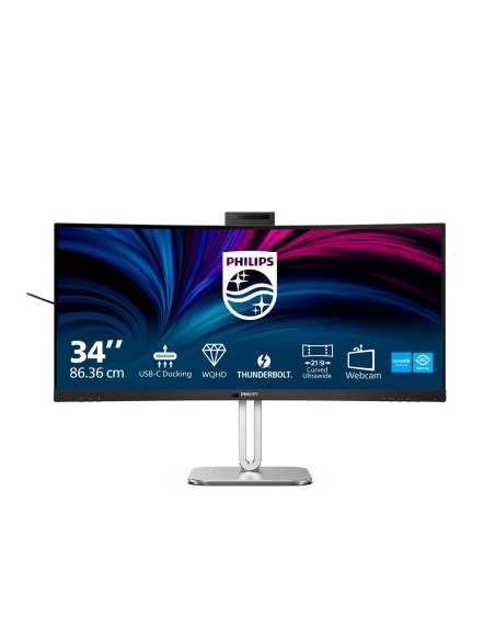 Monitor Philips 86,4Cm (34,0") 34B2U6603Ch 21:09 Hdmi+Dp+Usb-C Szary