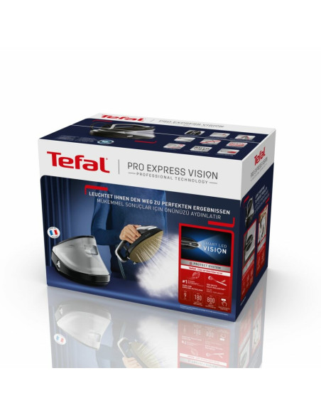 Tefal Pro Express Vision Gv9821 3000 W 1,2 L Durilium Airglide Autoclean Soleplate Czarny, Srebrny