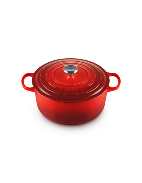 Le Creuset Signature Roaster Okrągły 28Cm Wiśniowy