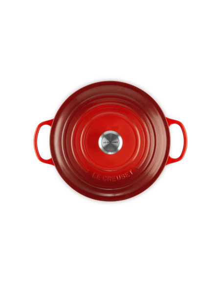 Le Creuset Signature Roaster Okrągły 28Cm Wiśniowy