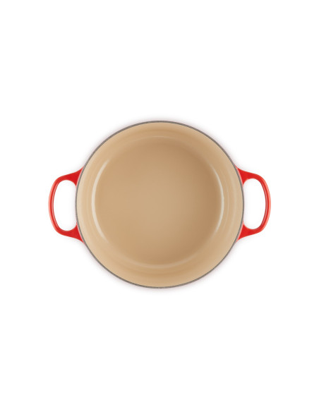 Le Creuset Signature Roaster Okrągły 28Cm Wiśniowy