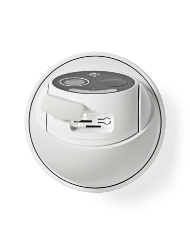 Kamera Zewnętrzna Nedis Smartlife 4G, Ip65 Czujnik Ruchu, Night Vision, Biały