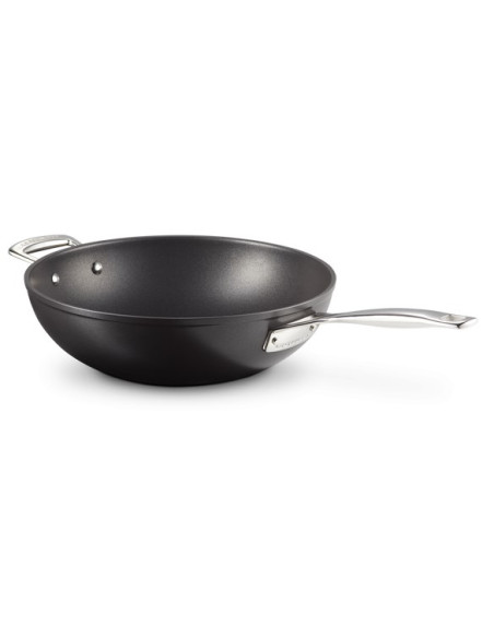 Le Creuset Hartowany Nieprzywierający Stir-Fry Srebrny 30Cm
