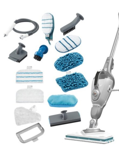 Black & Decker Steam-Mop + Steamitt Mop Parowy 0,5 L 1600 W Szary