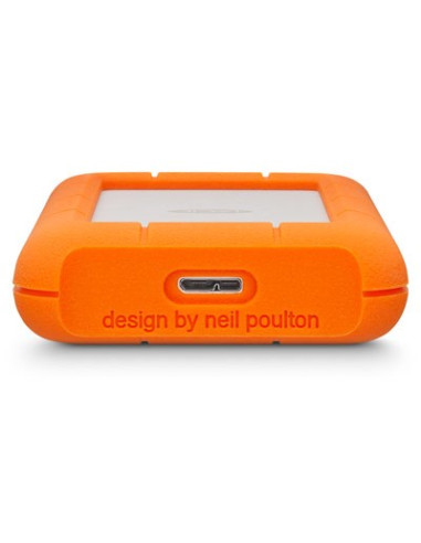 Lacie Rugged Mini Zewnętrzny Dysk Twarde 2 Tb 5400 Rpm Micro-Usb B 3.2 Gen 1 (3.1 Gen 1) Pomarańczowy, Srebrny