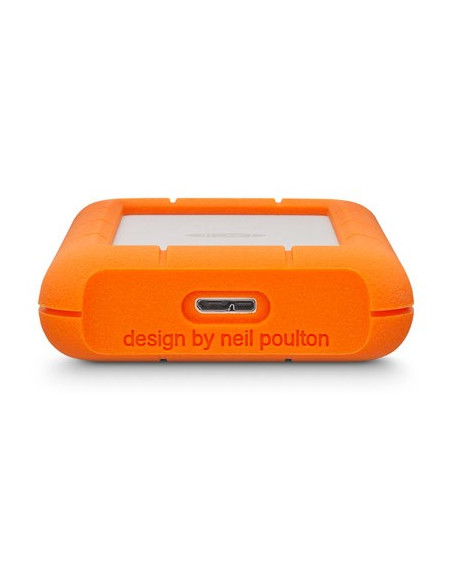 Lacie Rugged Mini Zewnętrzny Dysk Twarde 2 Tb 5400 Rpm Micro-Usb B 3.2 Gen 1 (3.1 Gen 1) Pomarańczowy, Srebrny