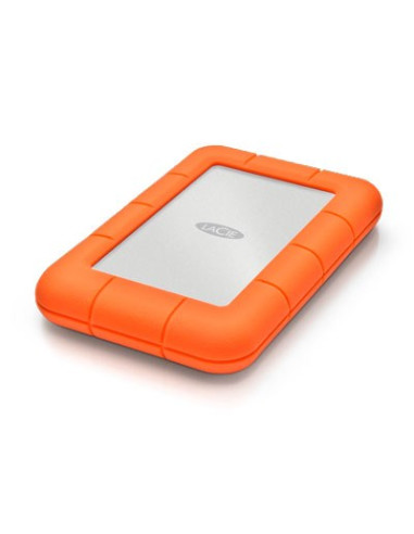 Lacie Rugged Mini Zewnętrzny Dysk Twarde 2 Tb 5400 Rpm Micro-Usb B 3.2 Gen 1 (3.1 Gen 1) Pomarańczowy, Srebrny