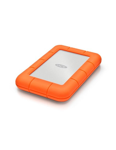 Lacie Rugged Mini Zewnętrzny Dysk Twarde 2 Tb 5400 Rpm Micro-Usb B 3.2 Gen 1 (3.1 Gen 1) Pomarańczowy, Srebrny