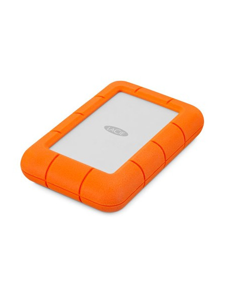 Lacie Rugged Mini Zewnętrzny Dysk Twarde 2 Tb 5400 Rpm Micro-Usb B 3.2 Gen 1 (3.1 Gen 1) Pomarańczowy, Srebrny