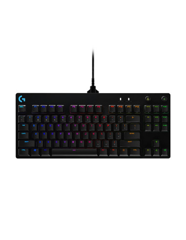 Klawiatura Logitech G915 Lightspeed Wrls Rgb Mech Kb/Gl Clicky - Carbon Us Intl