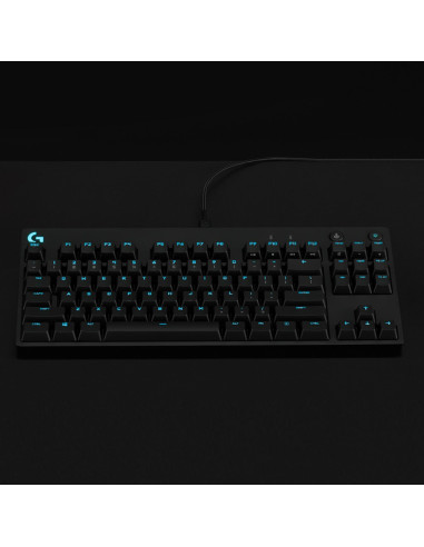 Klawiatura Logitech G915 Lightspeed Wrls Rgb Mech Kb/Gl Clicky - Carbon Us Intl