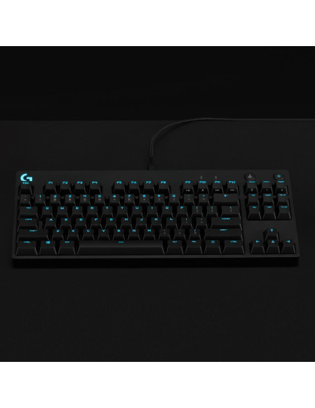 Klawiatura Logitech G915 Lightspeed Wrls Rgb Mech Kb/Gl Clicky - Carbon Us Intl