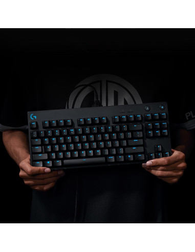Klawiatura Logitech G915 Lightspeed Wrls Rgb Mech Kb/Gl Clicky - Carbon Us Intl